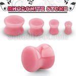 pgsdd rhodonite double flared stone plug size 3mm 12mm
