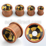 pjaox organic double flared flesh tunnel w radiation warning