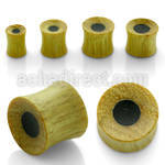 pjwac double flare jack fruit wood plug w areng wood centre