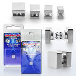 pkmp115 high polished 316l steel fake plug w square sides