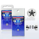 pkmp8 surgical steel magnetic fake plug with star logo