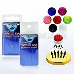 pkmr2 magnetic non piercing monroe stud with uv ball