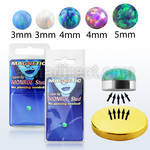 pkmr5 magnetic monroe stud with round synthetic opal