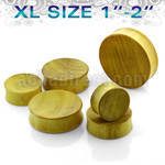 pwjxl xl size jack fruit wood concave double flare plug