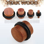 pwtr teak wood solid plug with double rubber o rings