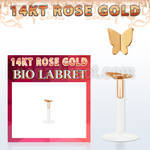 rbibt2 bio flex labret w 14kt rose gold modern butterfly top