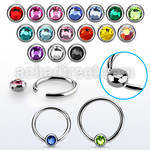 rccr3 steel ball closure ring w a 3mm rounded disk w crystal