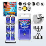 rkmmp rack of assorted magnetic steel fake plugs
