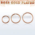 rssel20 925 sterling silver seamless ring w rose gold plating