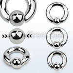 sbcr2 316l steel spring loaded ball closure ring 2g 10mm ball