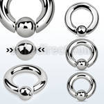 sbcr4 316l steel spring loaded ball closure ring 4g 8mm ball