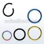 seght16 pvd plated 316l steel hinged segment ring 16g 1.2mm
