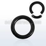 segt6 black pvd 316l steel segment ring diameter 12 16mm