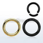 segt8 black pvd 316l steel segment ring diameter 12 16mm