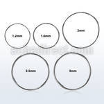 sell high polished surgical steel xl sized seamless ring