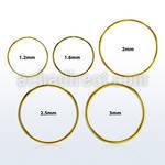 sellg gold pvd plated surgical steel xl sized seamless ring
