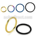 selt16 pvd plated 316l steel ring 16 1 2mm diameter 6mm 10mm