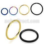 selt18 pvd plated 316l steel ring 18g 1mm diameter 6mm 10mm