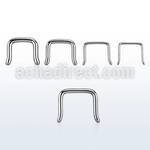 sepb 316l steel septum retainer in outward inverted u shape