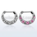 sepg16 septum clicker with 5 crystal w a 316l steel closure bar
