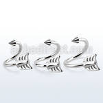 sp16aw 316l steel eyebrow spiral 1.6mm w cone steel arrow end
