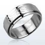 sr155 matte stainless steel spinner ring with dragon dragon