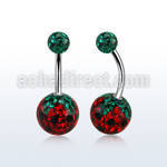 steel belly banana w 5mm & 10mm strawberry ferido ball