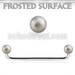 subbfo5 steel industrial surface barbell 5mm frosted steel balls
