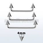 sudcn4 90 316l steel industrial surface barbell w 4mm cones