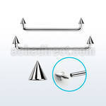 sudicn internal steel surface barbell w 2 3 to 4mm cones