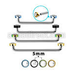 suditjf5 internal steel surface barbell w 2 5mm crystal tops