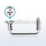 sudscw 316l steel 90 surface barbell w cross screw screw tip