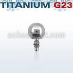 tab3 3mm titanium g23 dermal anchor ball top for base plate