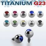 tajb3 titanium g23 3mm jewel ball dermal anchor top part