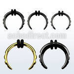 tpcp pvd 316l steel septum pincher with ridged ends o rings
