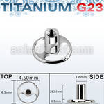 tsa6 titanium g23 dermal anchor base circular shape w 2 holes