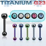 ubbert35 anodized titanium g23 tragus barbell w 4mm jewel ball