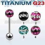 ubbfr6d titanium g23 barbell w 6mm ti line ferido ball