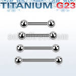 ubbnps titanium g23 nipple barbell with two 4mm balls