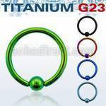 ubcrt18s premium pvd titanium g23 ball closure ring w 2 5mm ball