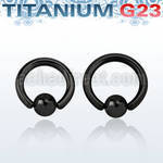 ubcrt8 black anodized titanium g23 ball closure ring w 8mm ball