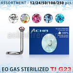 ublk490 sterilized titanium g23 nose screw w1 5mm bezel crystal
