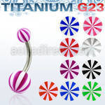 ubnbe titanium g23 belly banana w 5 8mm acrylic beach ball