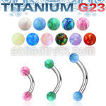ubneop3 titanium g23 banana 16g 3mm synthetic opal balls