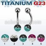 ubnfr6e titanium g23 banana w steel 6mm 2 color ferido ball