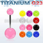 ubnuv titanium g23 belly banana with 5 8mm acrylic uv balls