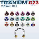 ucbemj25 titanium g23 circular barbell w 2 5mm multijewel balls