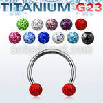ucbfr4 titanium g23 circular barbell w 4mm multicrystal ball