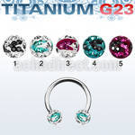 ucbfr5c titanium cbr w 2 5mm multi crystal ball w a zebra stripe