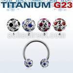 ucbfr6a titanium g23 circular barbell w 6mm dotted ball